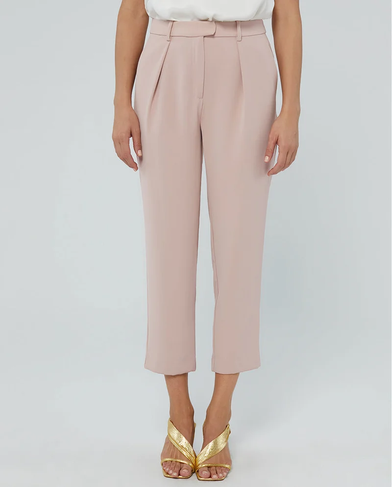 Lola Casademunt Loose-fitting beige-pink trousers