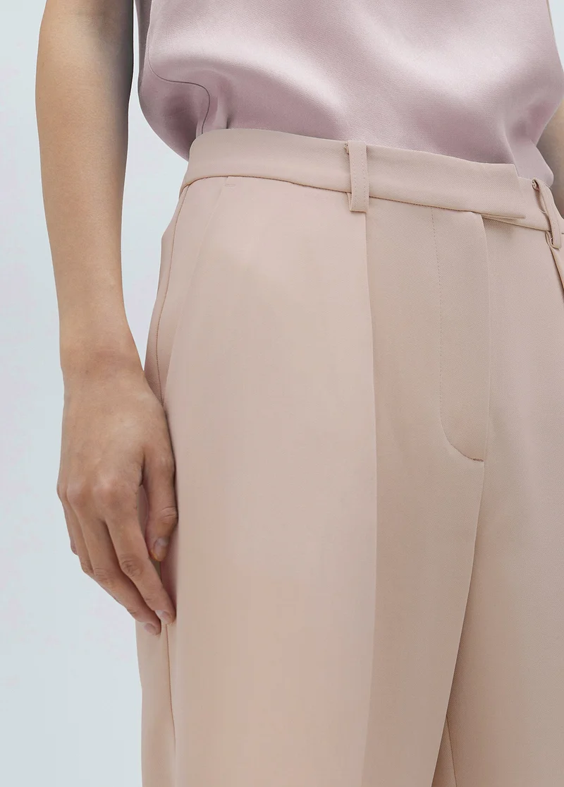 Lola Casademunt Loose-fitting beige-pink trousers