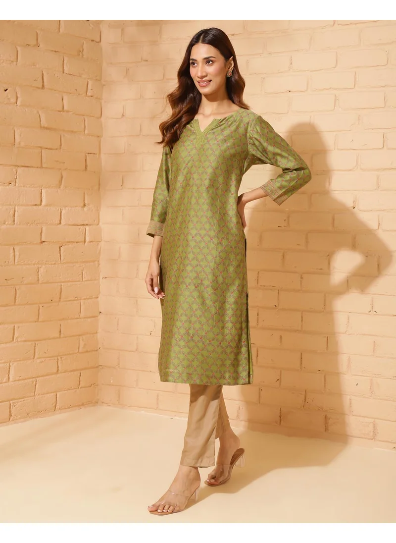 Fabindia Hand Block Printed Long Kurta