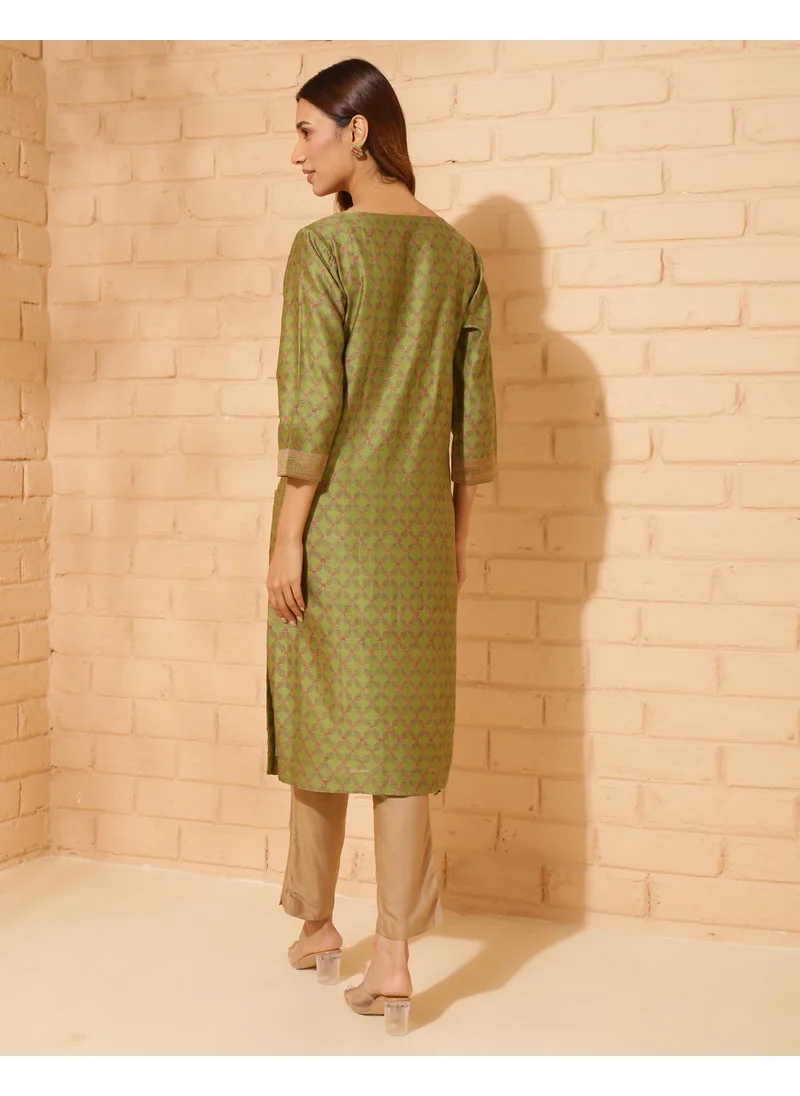 Fabindia Hand Block Printed Long Kurta