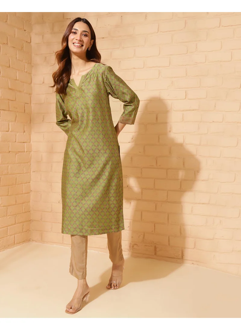 Fabindia Hand Block Printed Long Kurta