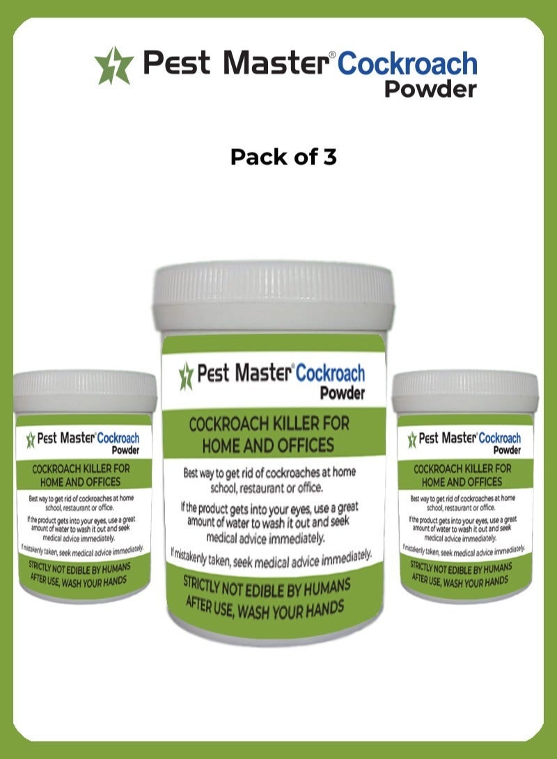 Pest Master Cockroach Bait Control Expert Powder Pack of 3 100g