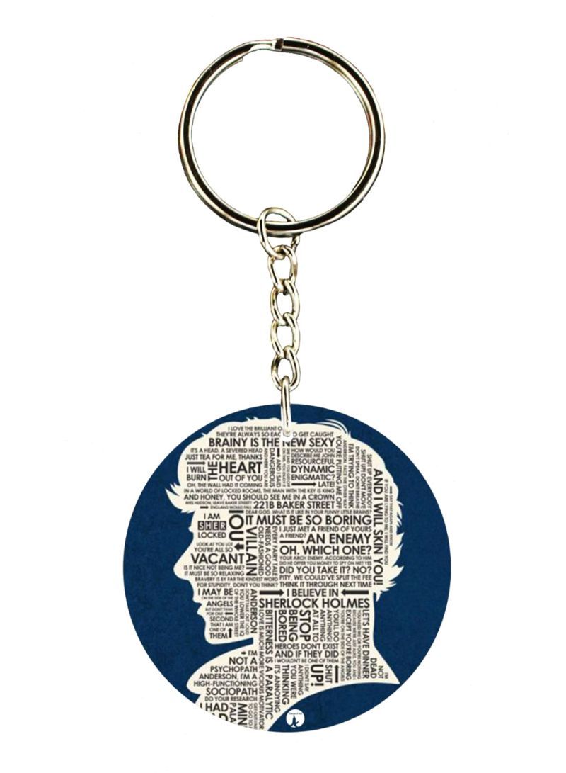 RKN Television Show Sherlock Printed Keychain