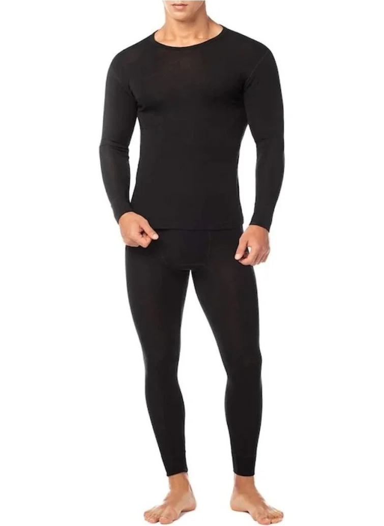 Tutku Passion Men's Black Thermal Suit Underwear