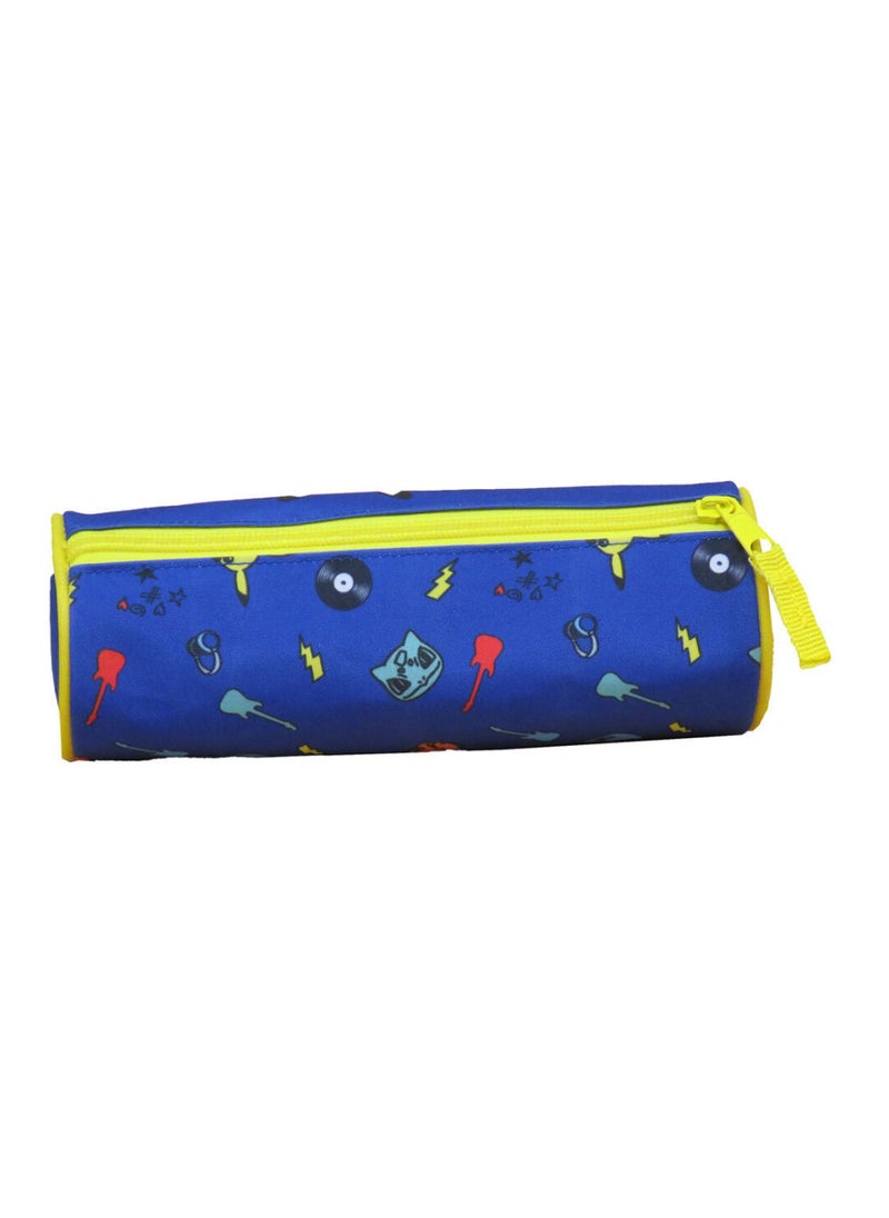 Pokemon Pikachu Cylindrical Zip Pencil Case in Blue with 22 cm, multicoloured,Case  - Image 2