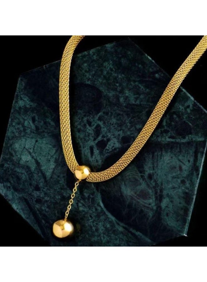 LATEEN 14K Gold Plated  Titanium Steel  Necklace for Women,  Elegant Jewelry for Daily Wear or Gifts - Image 4