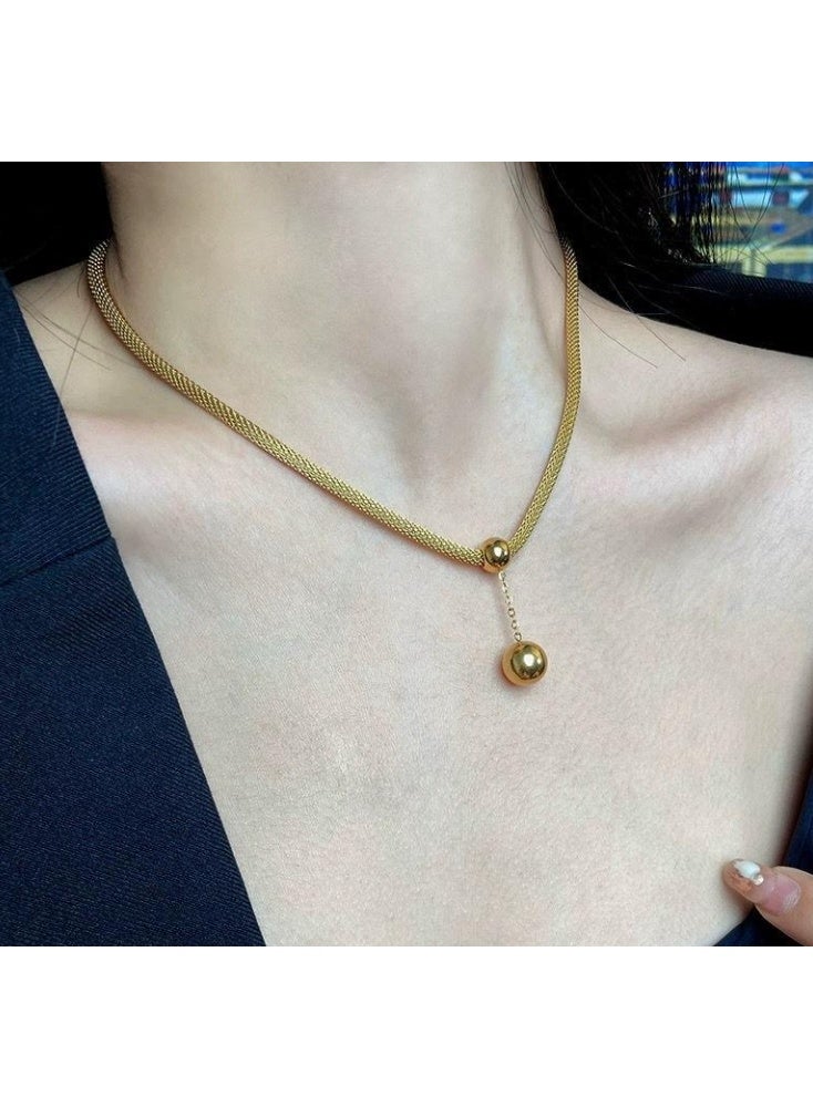 LATEEN 14K Gold Plated  Titanium Steel  Necklace for Women,  Elegant Jewelry for Daily Wear or Gifts - Image 2