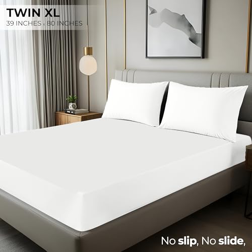 Utopia Bedding Twin XL Fitted Sheet - Bottom Sheet - Deep Pocket - Soft Microfiber - Shrinkage and Fade Resistant - Easy Care -1 Fitted Sheet Only (White) - Image 2