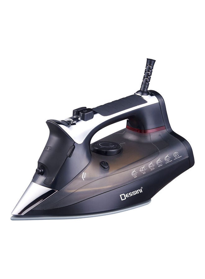 ديسيني جهاز كي بالبخار بقاعدة من السيراميك 350 ml 2200 W SI7007 أسود/ فضي - Image 1