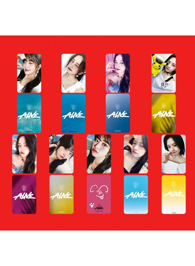 NIBEMINENT 9 Pcs Kpop IVE - YUJIN ALIVE Lomo Cards Card For Fans Collection Gifts