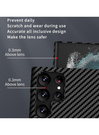 Magnetic Case For Samsung Galaxy S25 Ultra Case Carbon Fiber Texture Ultra-Thin Ultra-Light Anti-Scratch Shock Protection Case - view 3