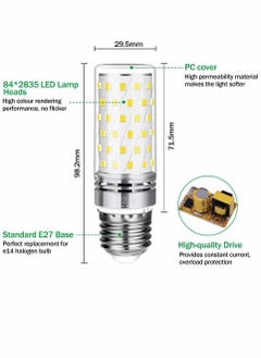 E27 Led Bulb 100w Equivalent 16w Screw 6000k 1000LM Large Edison Light Bulbs Daylight 360° Beam Angle Energy Saving for Home Lamp Non-dimmable (2pcs Cool White) - pzsku/ZD34F7251691D79AAA008Z/45/_/1679907186/6236cdf7-20e6-4d7e-a213-ce9ad59eccc8