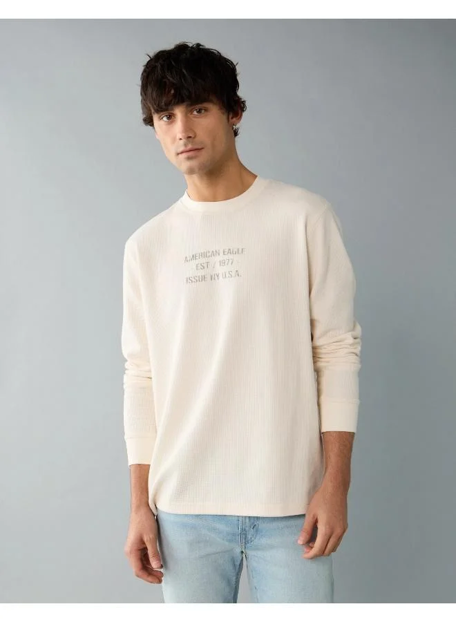 امريكان ايجل تي شيرت حراري بأكمام طويلة