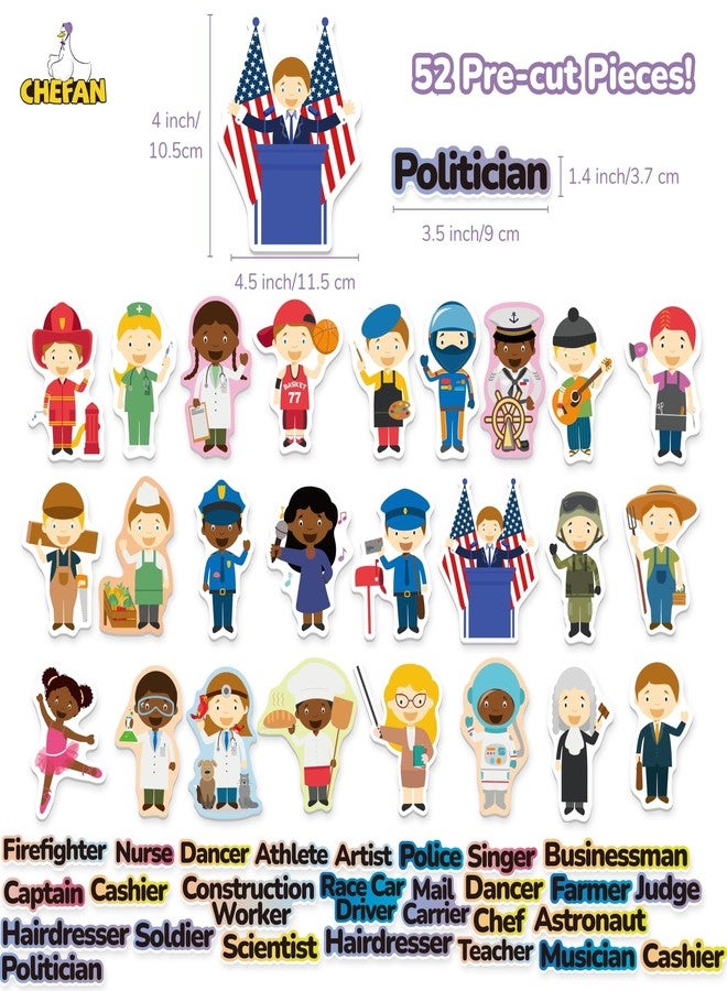 CHEFAN Toddler Flannel Stories - Precut Felt Figures, Small Community Helpers for Early Education, Kindergarten, Homeschool - Image 2