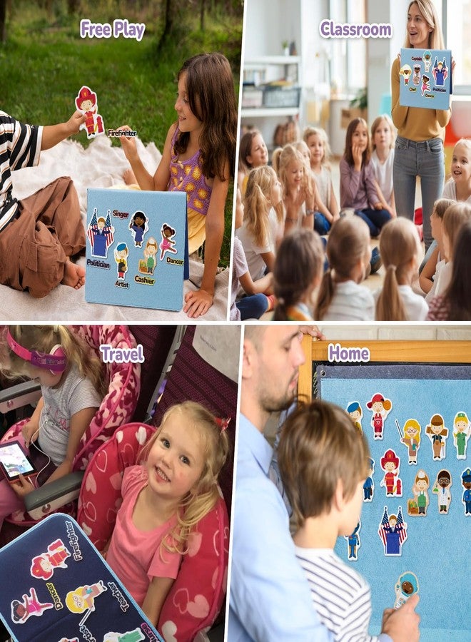 CHEFAN Toddler Flannel Stories - Precut Felt Figures, Small Community Helpers for Early Education, Kindergarten, Homeschool - Image 3