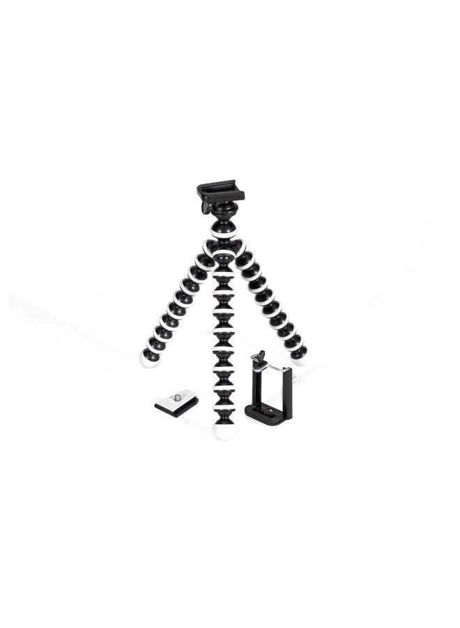 GPX 10 Inch Mini Smartphone Tripod, Includes Smartphone Adapter and Mounting Adapter, Max Height 9.84 Inches (TPD108B), black - Image 1