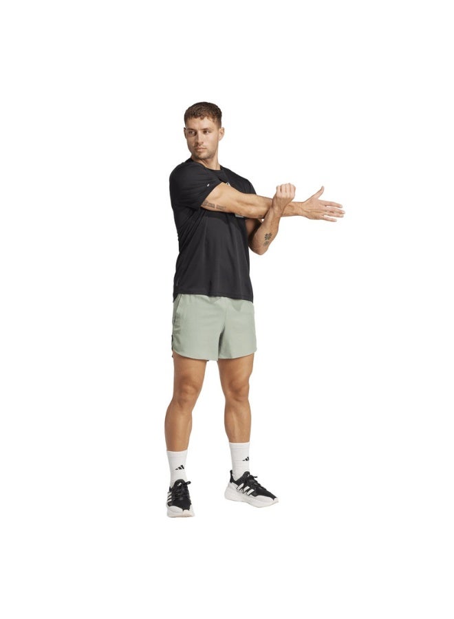 Adidas adidas RUN IT SHORT Green Running SHORTS for Men - XS5"  - Image 3