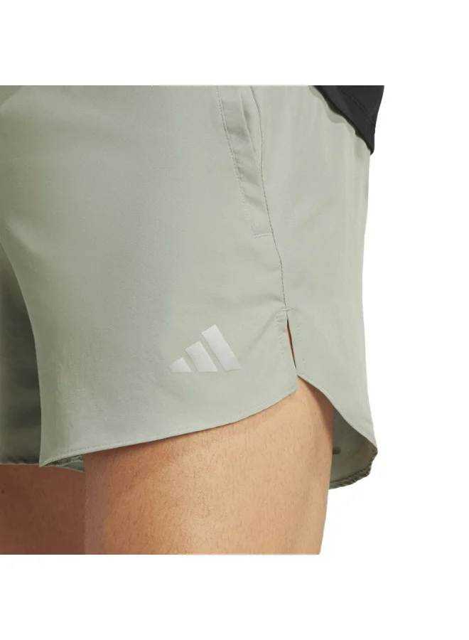 Adidas adidas RUN IT SHORT Green Running SHORTS for Men - XS5"