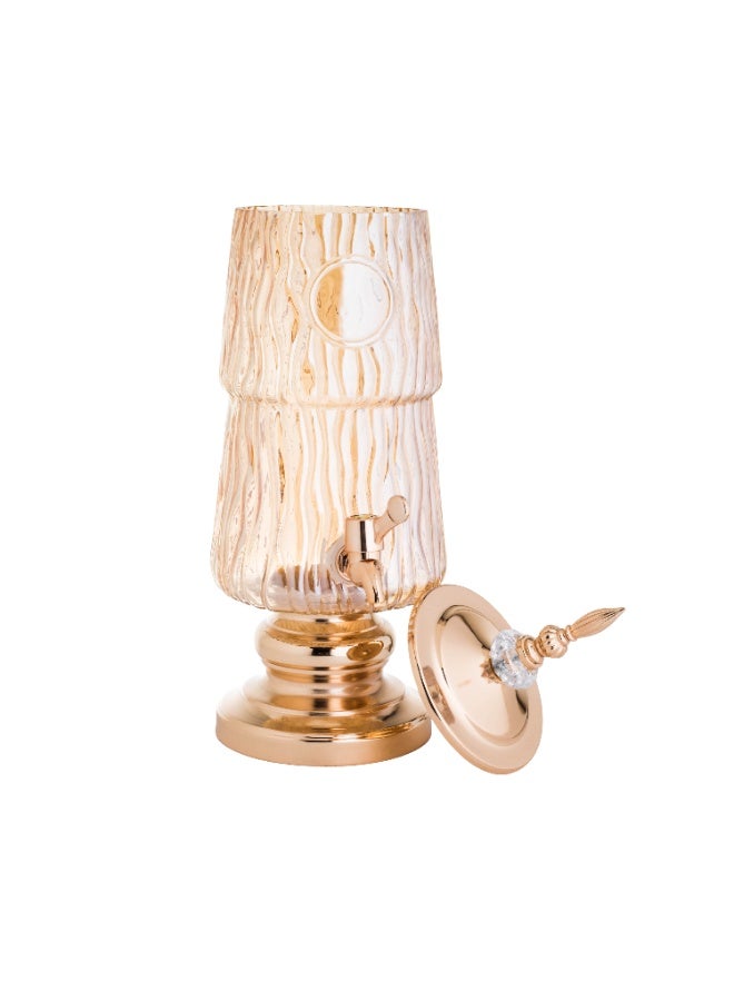 BASURRAH Glass Juice Dispenser Set with Glasses 7-Piece - Image 3