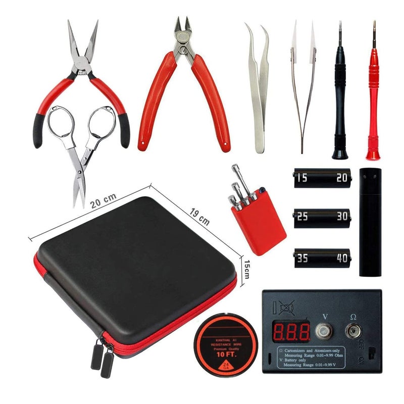 AiTURE Home DIY Building Tool Kit V2 Mechanics Tools Kit14 in 1 Tool Master Kit for General Household Repairs