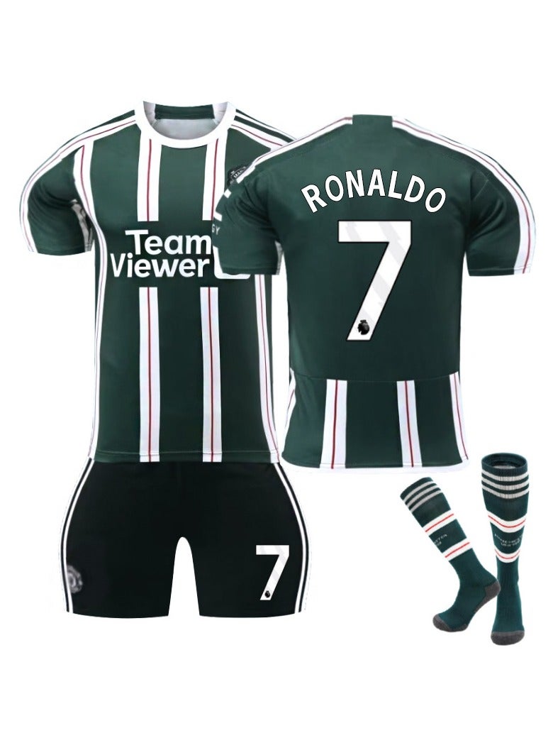 general 2023-2024 Soccer Jerseys RONALDO #7 Soccer Jerseys/Shorts Socks Gift Set Kids Sizes & Adult Sizes for Fans & Friends - Image 1