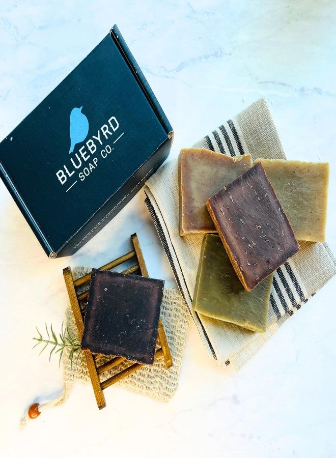 BLUEBYRD SOAP CO. Bluebyrd Soap Assorted Set of Vanilla Handmade Bar Soaps, 5 Pack | Moisturizing Shea Butter & Coconut Oil, Organic Sustainable Ingredients -Vanilla Bean, Mint, Orange, Oatmeal, Currant (Vanilla) - Image 2