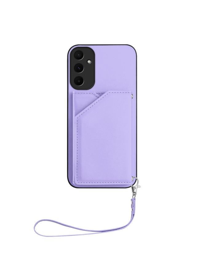 S-TOP Case For Samsung Galaxy A55 5G Skin Feel Four Card Slots Phone Case with Wrist Strap - Image 2