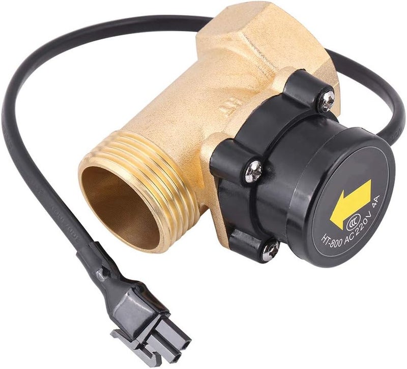 Water Flow Switch, Automatic Control Switch with G1 Thread, 220V, High Temperature -, Low Water Pressure Startup, Ideal for Water Heaters and Pumps - Image 3