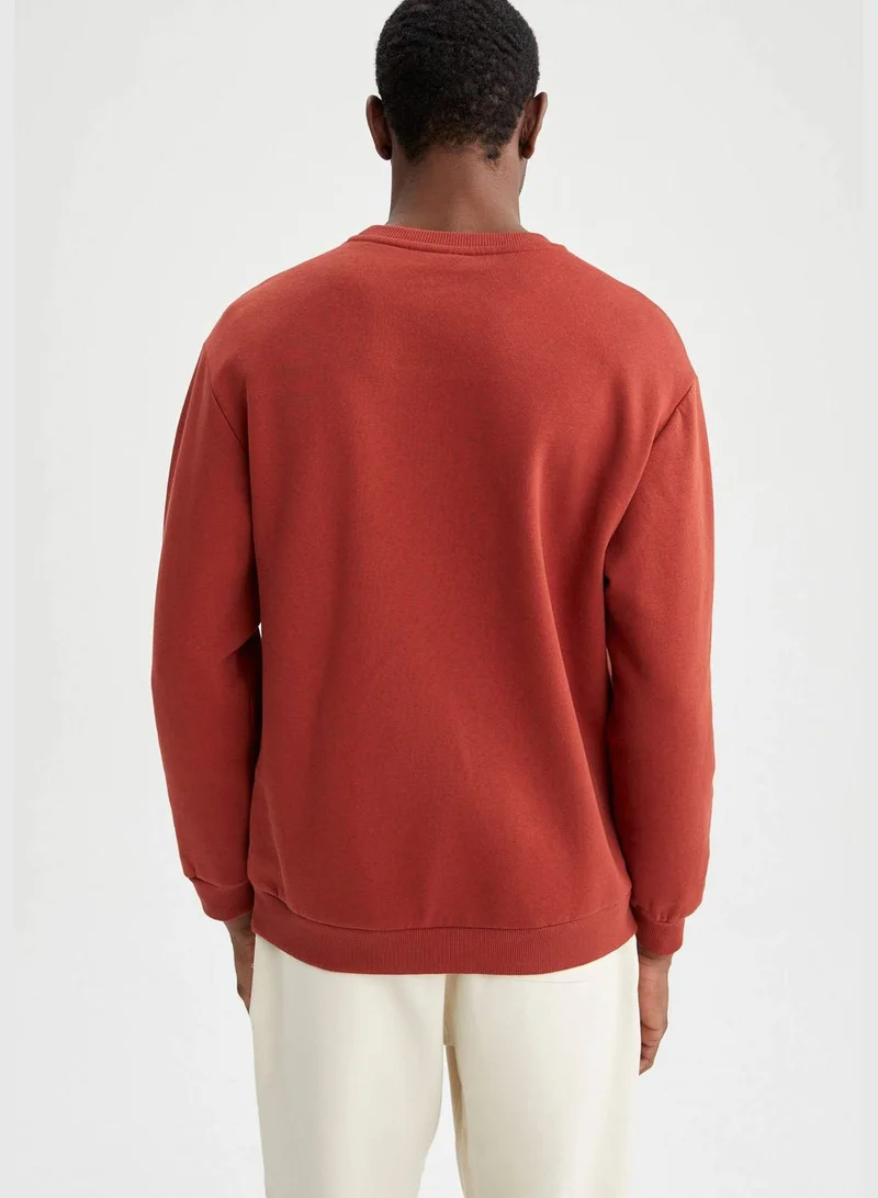 DeFacto Relax Fit Long Sleeve Knitted Sweatshirt