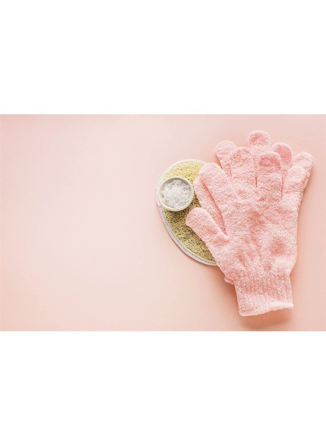 DecorRack Deep Exfoliating Shower Gloves for Women and Men, Exfoliate and Remove Dead Dry Skin, Shower, Spa, and Massage Bathing Accessories, Body Scrub Glove One Size Fits All (6 Pairs) - Image 3
