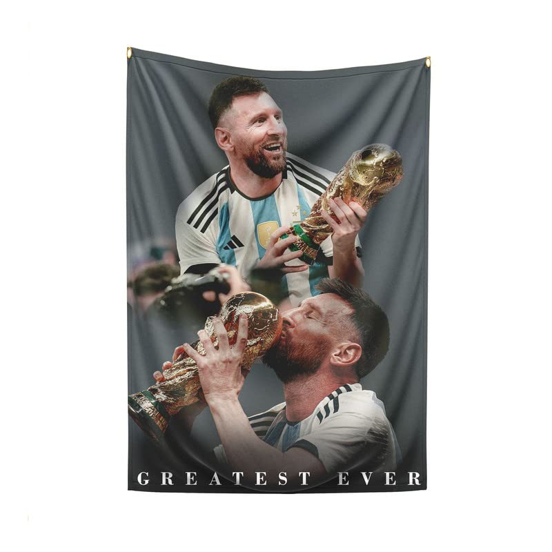 LAMRON Lamron Hanging Fabric Messi Greatest Ever Flag Basic 18 x 27 inches  - Image 1
