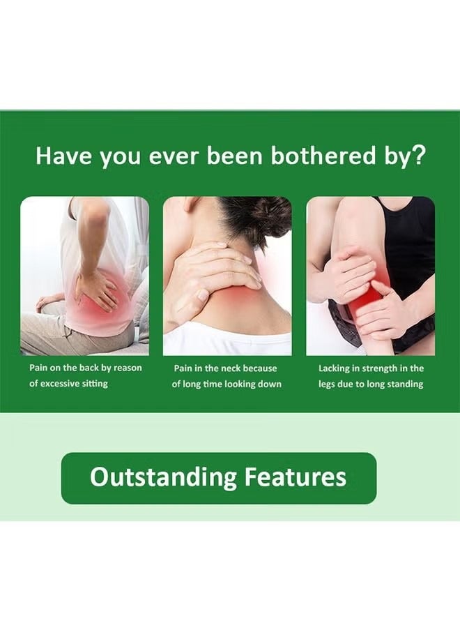 MQ Herbal Knee Patches 12 Pcs, Pure Natural Herbal Ingredients, Relief Arthritis Pain, Long Lasting of Heating, Wormwood Knee Pain Patch Paste - Image 3