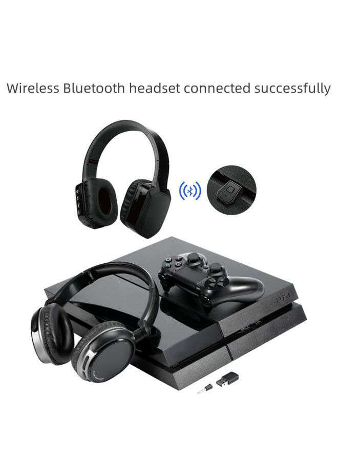 P4 Bluetooth Audio Transmitter Receiver Converter Ps4 Game Controller 4.0 Bluetooth Headset Adapter Digital Computer Gamepad-Product Color:Black  - Image 5