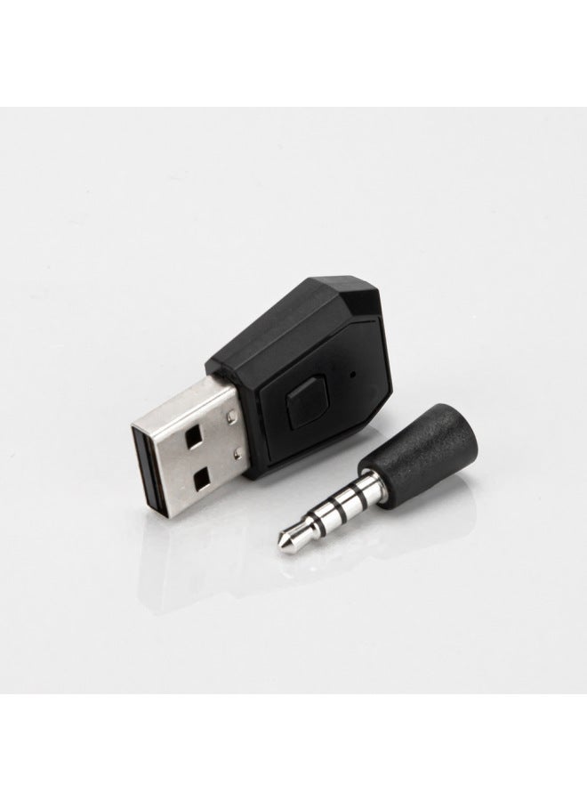 P4 Bluetooth Audio Transmitter Receiver Converter Ps4 Game Controller 4.0 Bluetooth Headset Adapter Digital Computer Gamepad-Product Color:Black  - Image 3