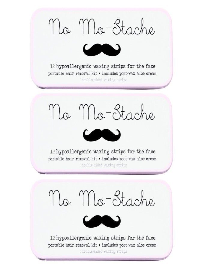 No Mo-Stache Shark Tank Lip Wax Strips - Hypoallergenic For All Skin Types - Facial Hair Removal for Women - Travel-Friendly Wax Kit with 36 Strips + Aloe Cream - Image 1