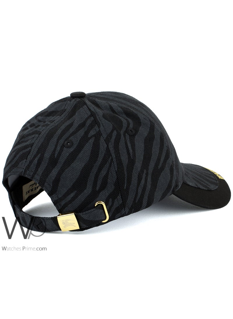 BURBERRY Burberry Cap Black Cotton Baseball Hat For Men  - Image 2