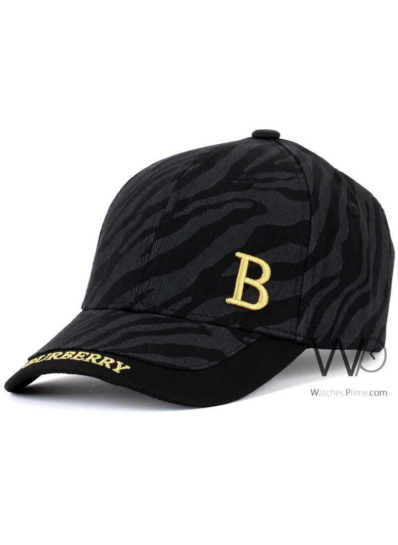 BURBERRY Burberry Cap Black Cotton Baseball Hat For Men  - Image 1