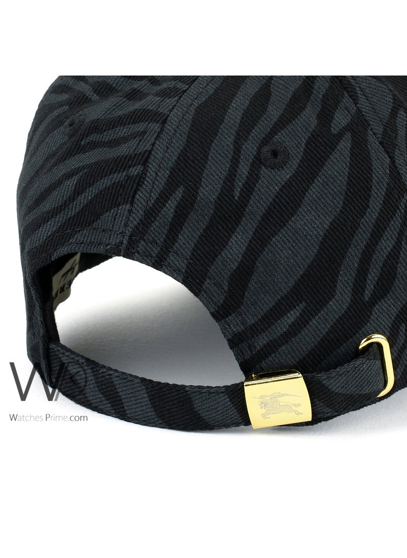 BURBERRY Burberry Cap Black Cotton Baseball Hat For Men  - Image 3