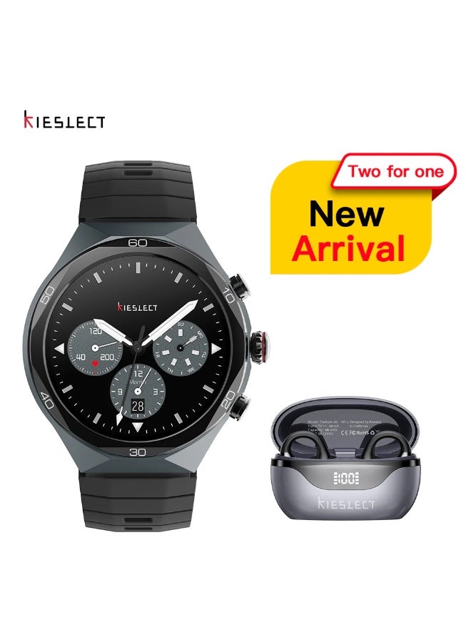 كيسلكت حزمة Kieslect الذكية Elite2 + سماعات Kieslect Open AI – شاشة AMOLED 1.46″، GPS مزدوج، مساعد ChatGPT + صوت 3D - Image 4