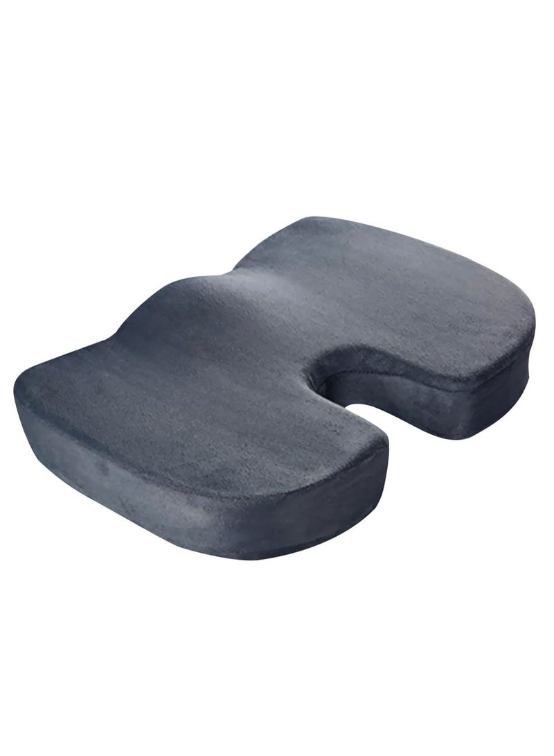 جوناريس وسادة مقعد جل - وسادة عظم العصعص غير القابلة للانزلاق مصنوعة من الجل وإسفنج الذاكرة لتخفيف آلام عظم الذنب - وسادة كرسي للجلوس لفترات طويلة - وسادة مقعد سيارة لكرسي المكتب - لتخفيف آلام عرق النسا والظهر ودعم الظهر - Image 1