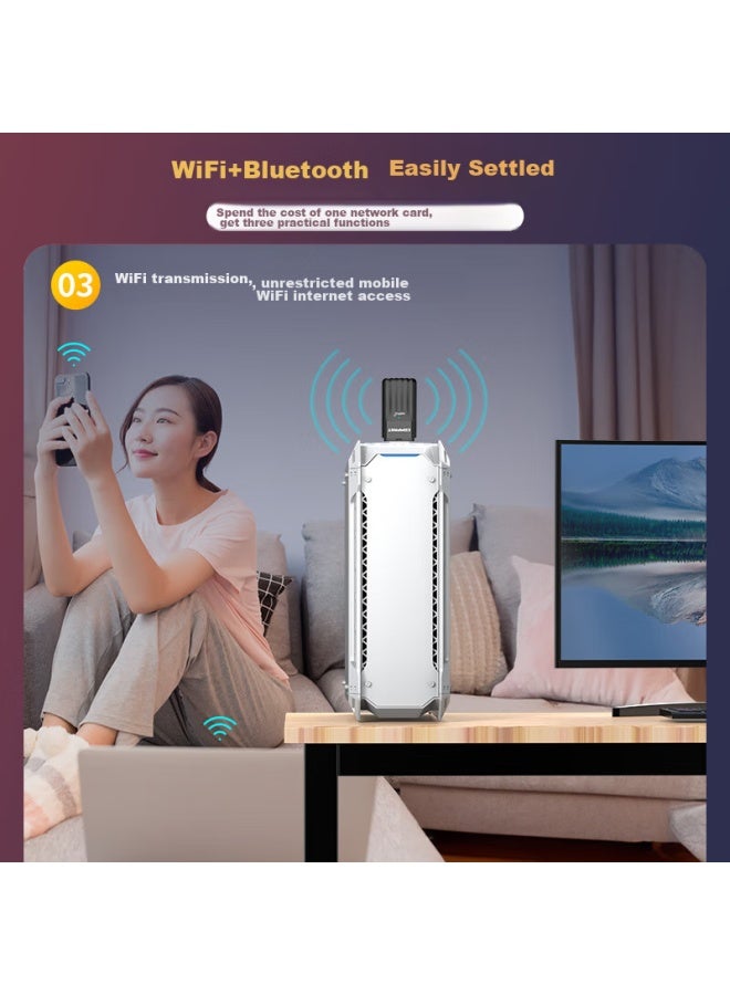 Comfast Ax900 Wifi6 Driverless Usb Wireless Network Adapter For Desktop, Dual-band 5g Bluetooth 5.3, Wireless Bluetooth 2-in Laptop External Wifi Receiver - Image 4