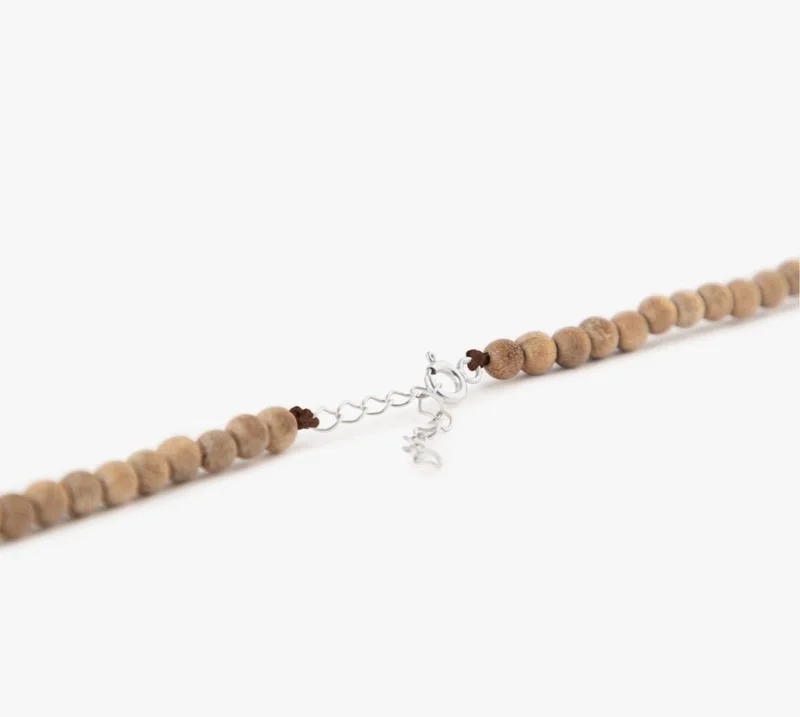 Minza  Minza “Fuji” Men’s Necklace, 925 Sterling Silver Coin Pendants with Sandalwood & Turquoise Stones, Adjustable Handmade Necklace for Men, Jewelry for Casual & Everyday Wear.  | Best Price UAE
