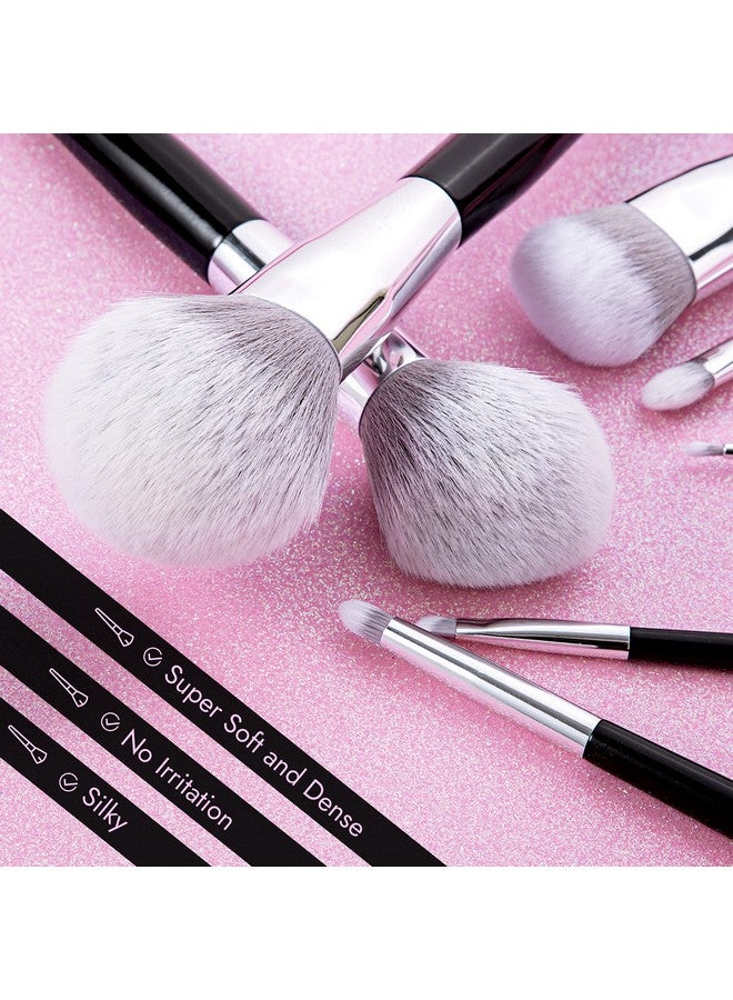Enther Makeup Brushes Set 12 Pcs Brush Set With Makeup Brush Bag Travel Eye Makeup Brushes Set Professional Enther & Lafeel Cosmetics Foundation Concealers Powder Blush Blending Face Eye Shadows Brush - Image 4