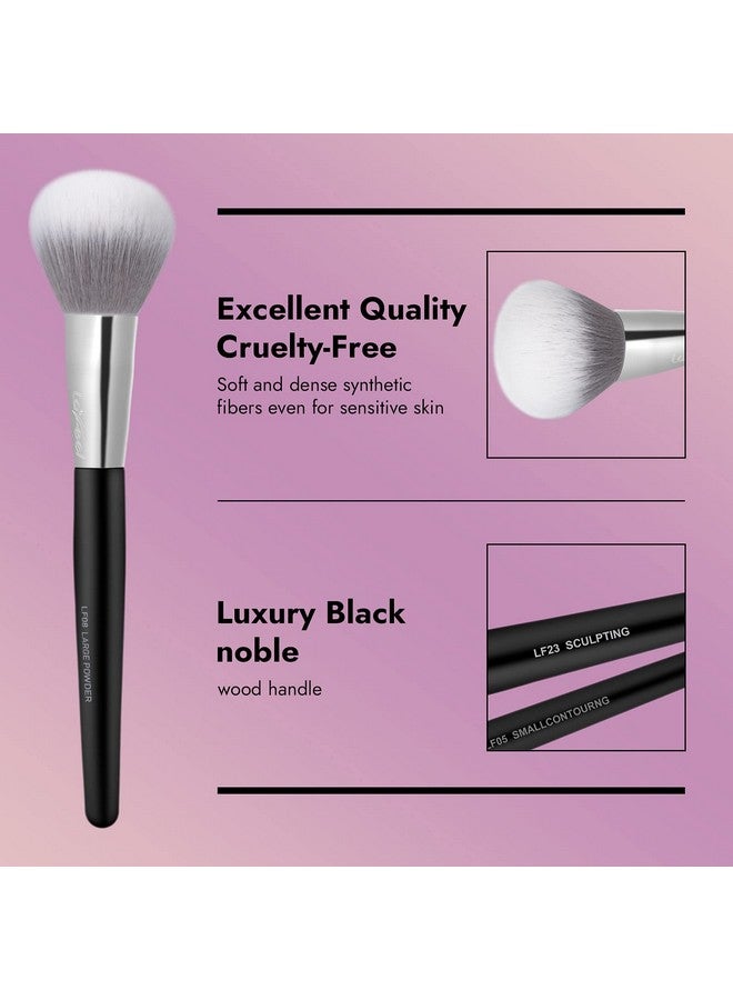 Enther Makeup Brushes Set 12 Pcs Brush Set With Makeup Brush Bag Travel Eye Makeup Brushes Set Professional Enther & Lafeel Cosmetics Foundation Concealers Powder Blush Blending Face Eye Shadows Brush - Image 3