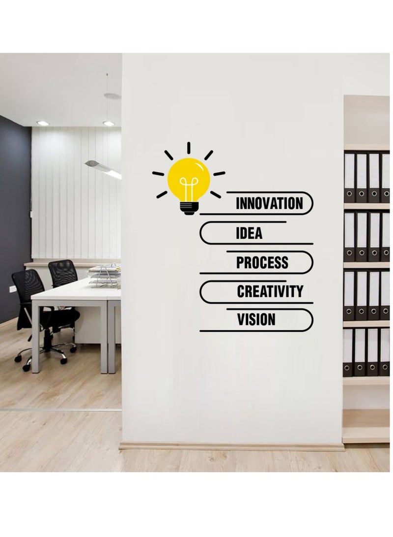 Spoil Your Wall Innovation Idea Process Creativity Vision Quotes Wall Sticker, Wall Arts Home Décor Wall Decals, 75x90 cm by Spoil Your Wall 