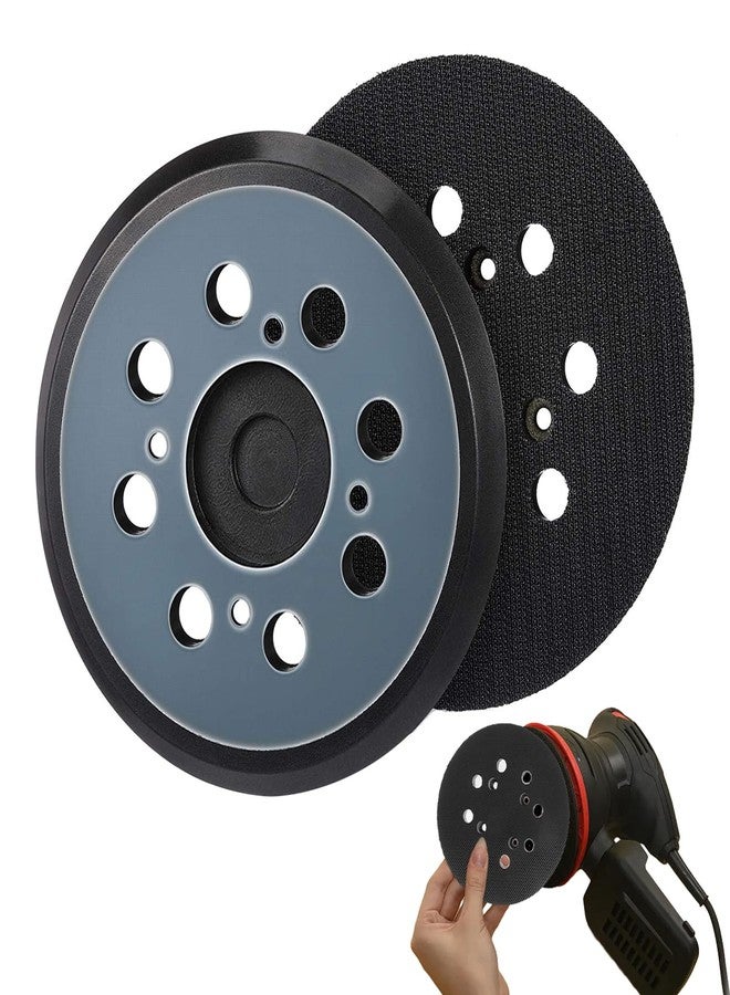 EMVANV 2pcs 5 Inch 8 Holes Orbital Sander Replacement Pad Compatible with DeWalt, Hook and Loop Replacement Backing Sanding Pad for Most Grinders with 4 Screws Holes - Image 1