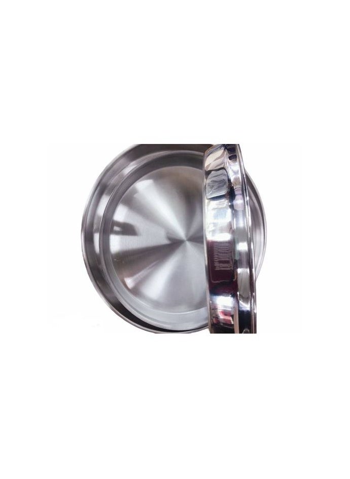 Obour October A set of aluminum basbousa trays, 3 pieces, Obour October King, round 584578  - Image 1