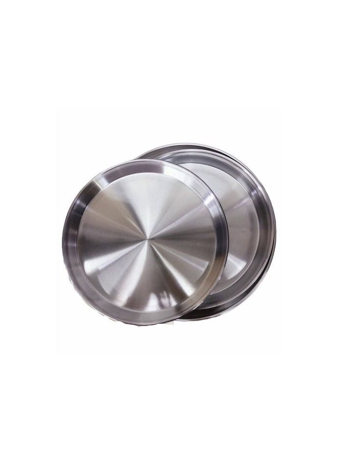 Obour October A set of aluminum basbousa trays, 3 pieces, Obour October King, round 584578  - Image 2
