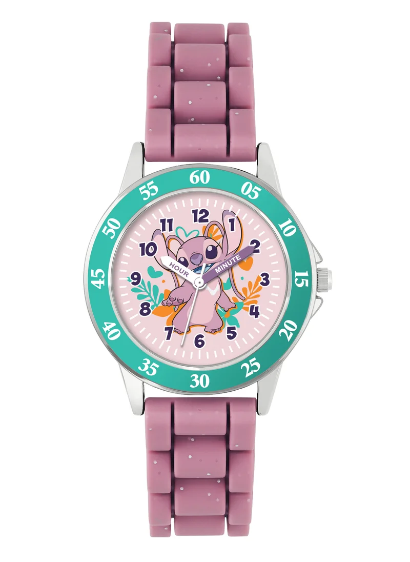 Disney Disney Lilo and Stitch Pink Time Teacher Girls Watch - LAS9014