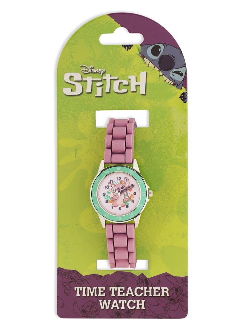 Disney Disney Lilo and Stitch Pink Time Teacher Girls Watch - LAS9014
